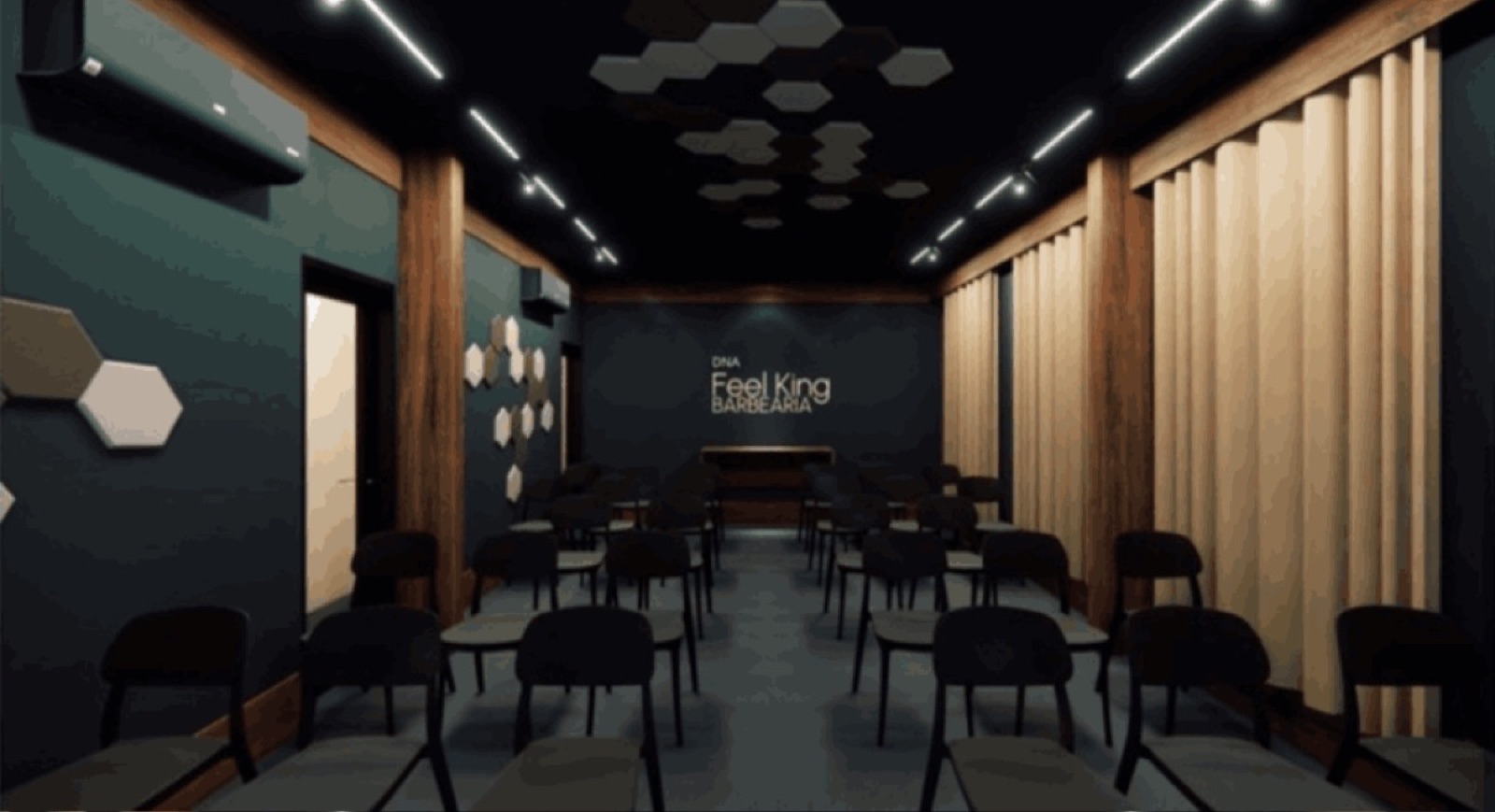 Sala de treinamento do programa DNA Feel King